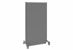 Akustik-Stellwand Mobil, Höhe x Breite 2000 x 1000 mm, Wand RAL7037 Staubgrau