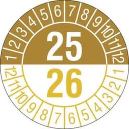 Prüfplakette für 2 Jahre
