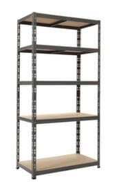 UDOBÄR Schwerlastregal, Höhe x Breite x Tiefe 1800 x 900 x 400 mm, 5 Böden