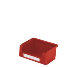 bac à bec Top très résistant, rouge, profondeur 85 mm, polypropylène