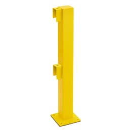 Moravia Système de rambarde pour protection anticollision BLACK BULL XL-Line, poteau, hauteur x largeur 1000 x 100 mm
