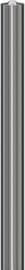 Poteau en acier inoxydable, hauteur 900 mm, à sceller