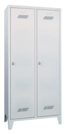 PAVOY Armoire vestiaire Basis gris clair avec 2 compartiments, largeur de compartiment 400 mm