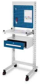 Kappes Poste de travail debout RasterPlan® ErgoPlus®, hauteur x largeur 570 x 570 mm, RAL5010 bleu gentiane