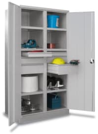PAVOY Armoire lourde Basis gris clair à tiroirs, largeur 1040 mm