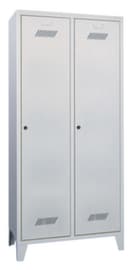 PAVOY Armoire vestiaire Basis gris clair avec 2 compartiments, largeur de compartiment 400 mm