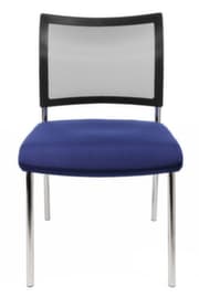Topstar Siège visiteur Visit 10 avec dossier maille, assise tissu (100 % polypropylène), bleu