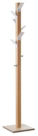 Paperflow Portemanteau easyCloth en bois, avec 6/2 crochets, nature/blanc