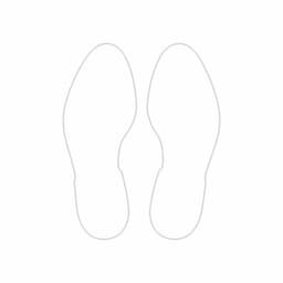 EICHNER Symbole à coller antidérapant, pied, blanc