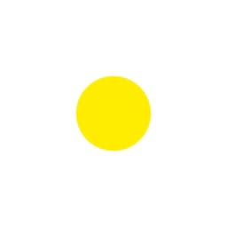 EICHNER Symbole à coller, cercle, jaune