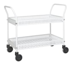 Kongamek Chariot à plateaux avec rebords 935x535 mm, force 250 kg, 2 plateaux