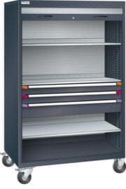 Thurmetall Armoire à rideaux mobile, hauteur x largeur x profondeur 1813 x 1205 x 691 mm