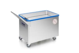 Gmöhling Chariot à caisses en aluminium G®-ERGO flex grip D 5405 / 480 avec plancher à ressorts, plateau 1070 x 740 mm, capacité 480 l