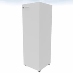 Quadrifoglio Armoire à portes battantes T45 avec porte battante, 3 hauteurs des classeurs, blanc/blanc