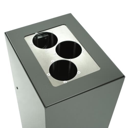 Collecteur de recyclage, 60 l, gris foncé