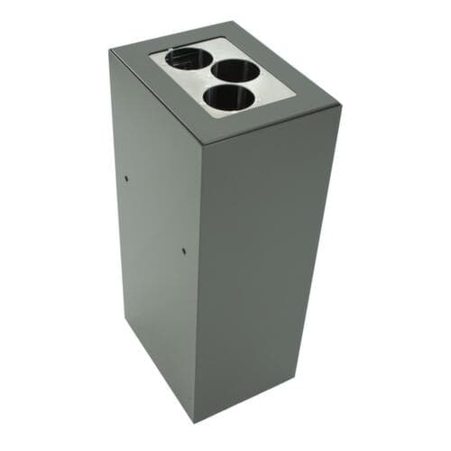 Collecteur de recyclage, 60 l, gris foncé